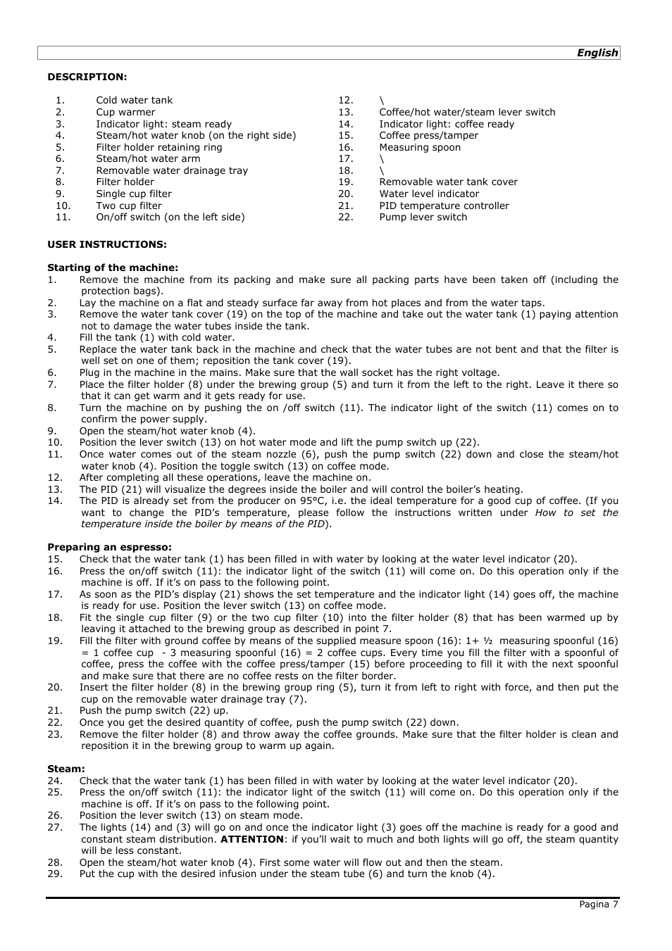 LELIT PL41PLUS User Manual | Page 7 / 24