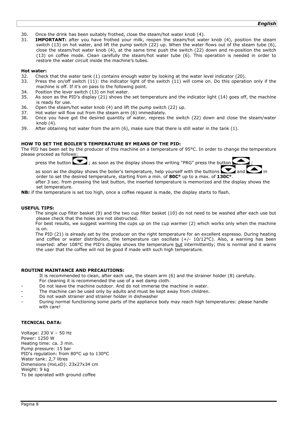 LELIT PL41PLUS User Manual | Page 8 / 24