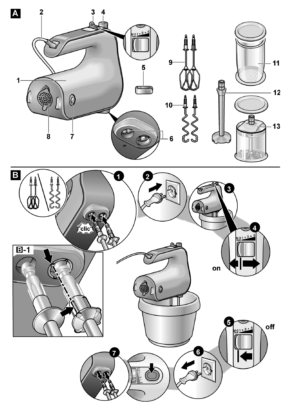 Bosch MFQ4020 Batteur blanc anthracite User Manual | Page 69 / 70