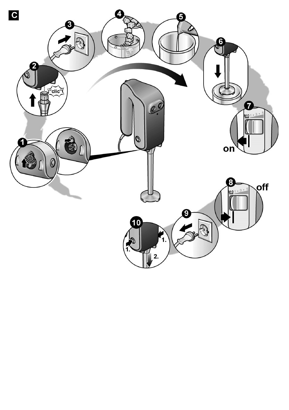 Bosch MFQ4070 Batteur blanc argent User Manual | Page 61 / 62