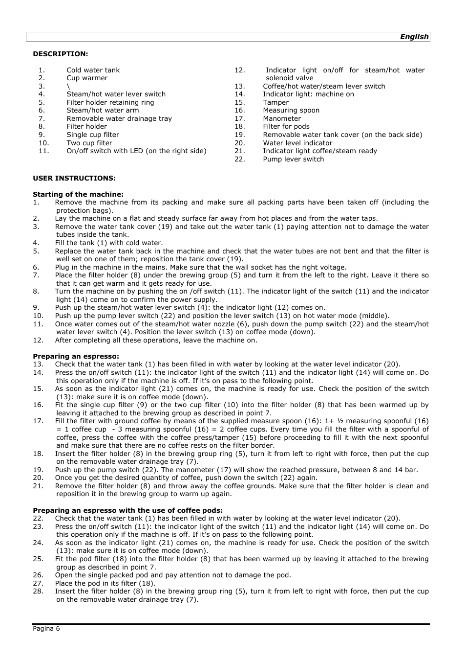 LELIT PL50N User Manual | Page 6 / 24