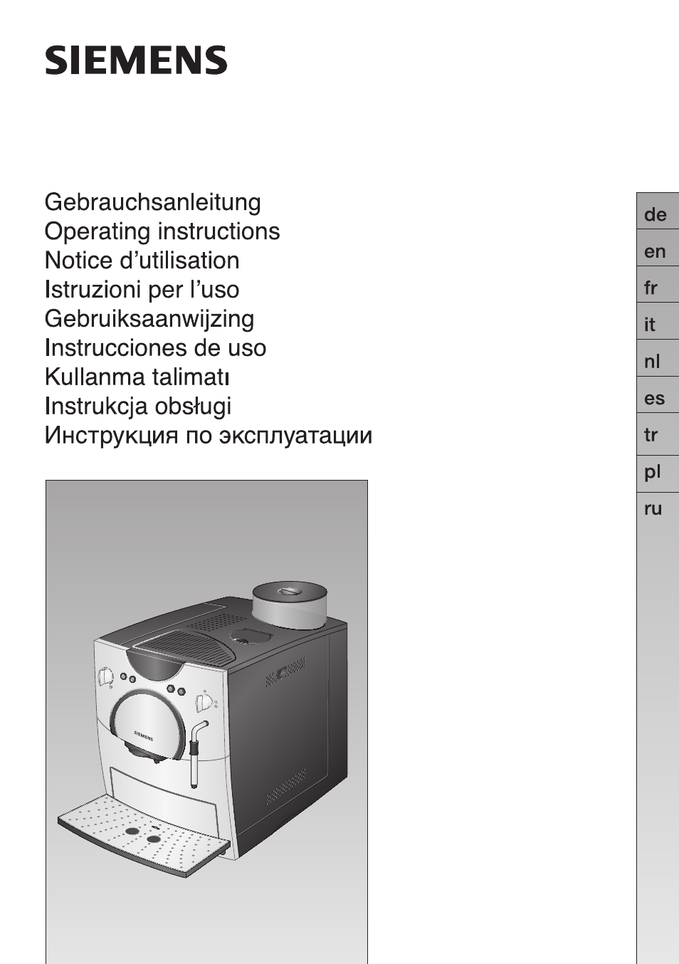 Siemens TK 54001 User Manual | 93 pages