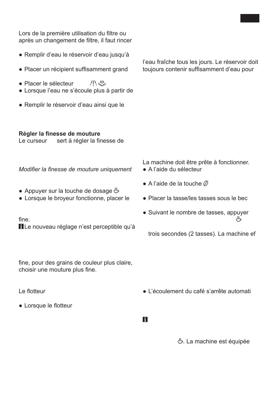 Préparation, Préparation avec du café en grains | Siemens TK 54001 User Manual | Page 27 / 93