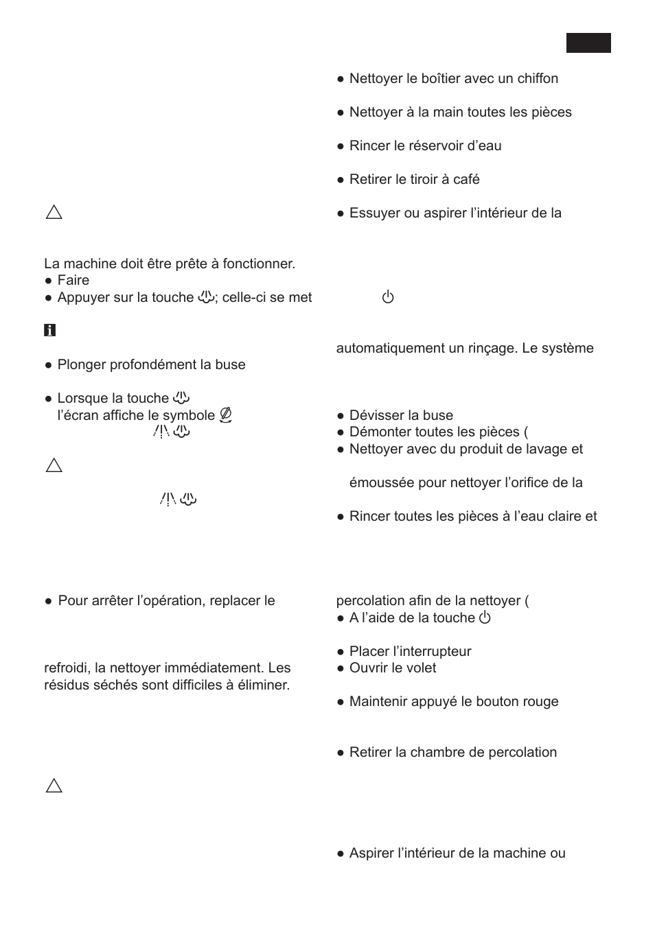 Réchauffer un liquide à la vapeur, Entretien et nettoyage quotidien | Siemens TK 54001 User Manual | Page 29 / 93