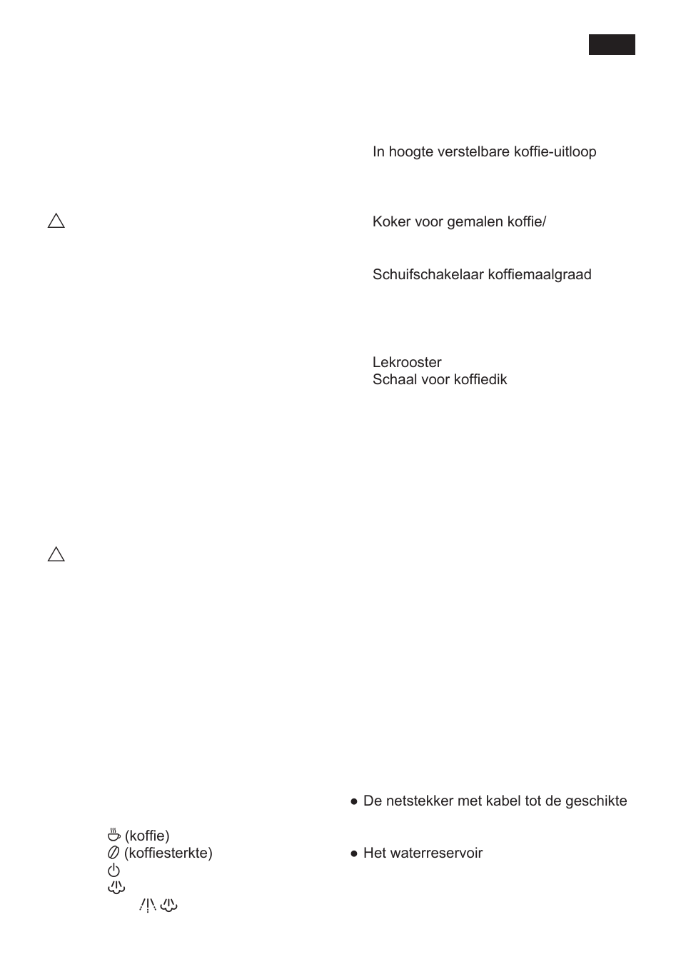 Veiligheidsvoorschriften, Voor het eerste gebruik | Siemens TK 54001 User Manual | Page 43 / 93