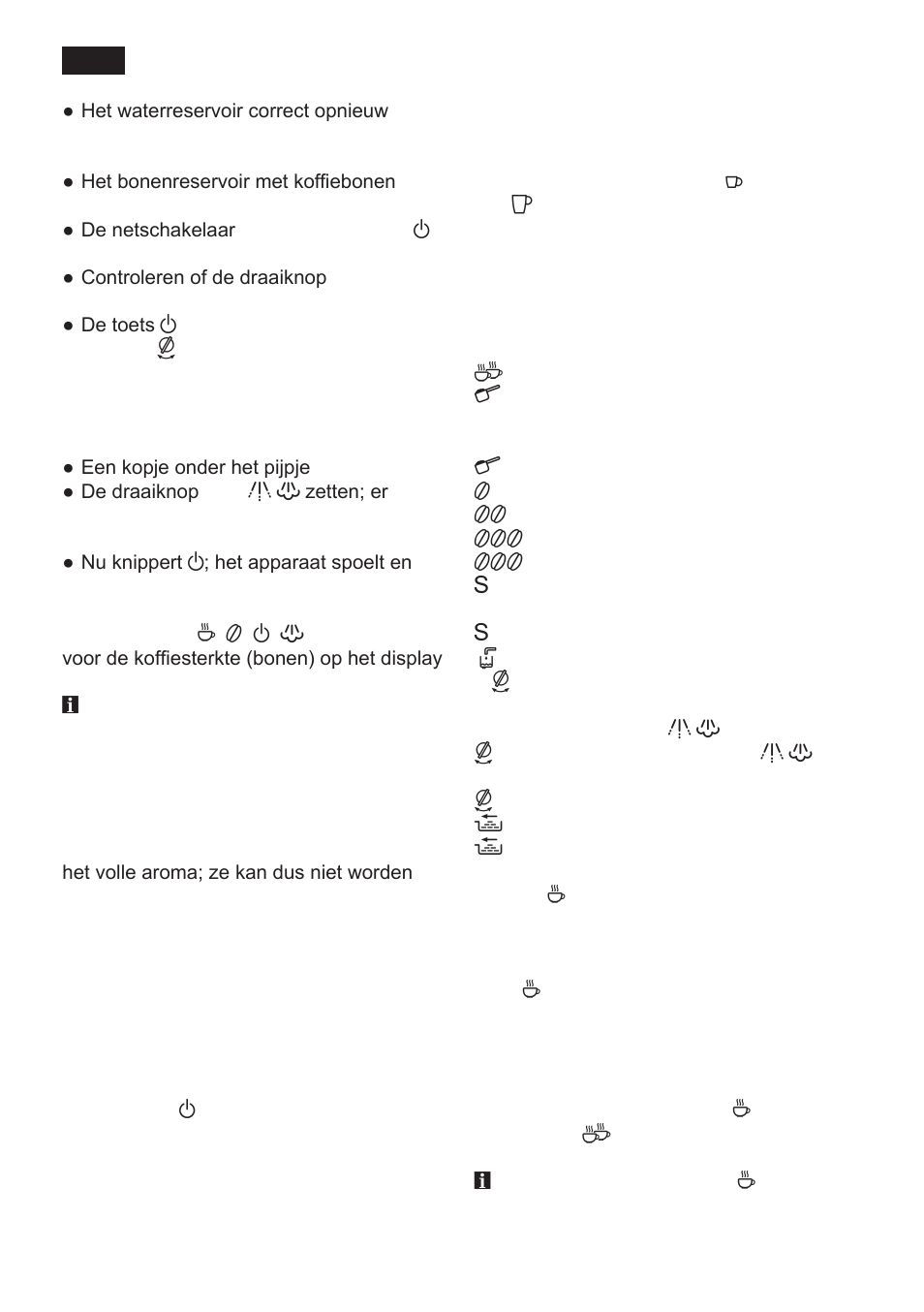Bedieningselementen | Siemens TK 54001 User Manual | Page 44 / 93