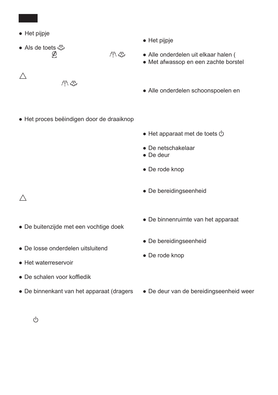 Onderhoud en dagelijkse reiniging | Siemens TK 54001 User Manual | Page 48 / 93