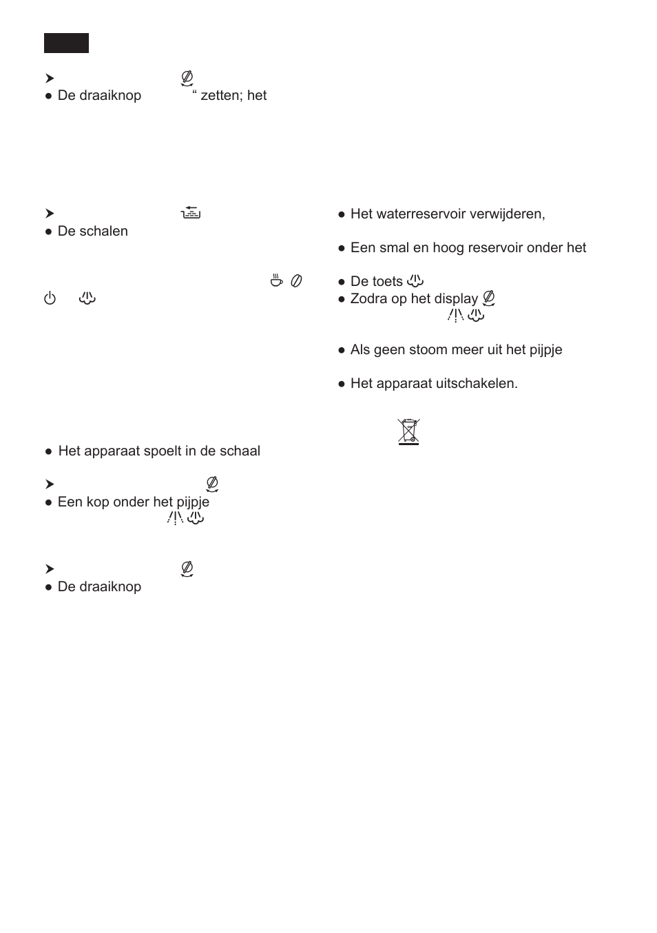 Bescherming tegen bevriezing, Afval, Garantie | Siemens TK 54001 User Manual | Page 50 / 93