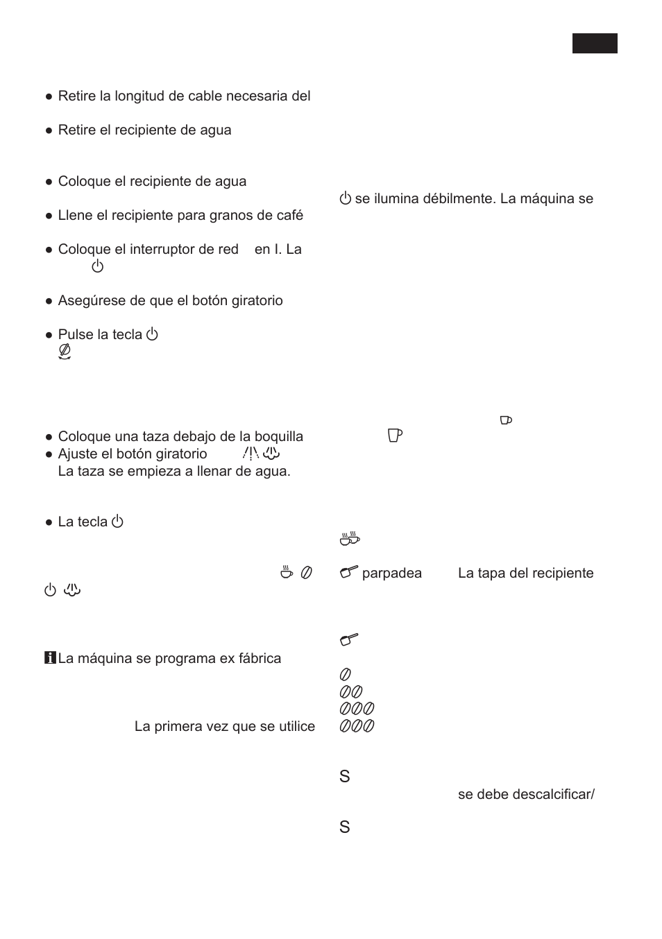 Elementos de mando | Siemens TK 54001 User Manual | Page 53 / 93