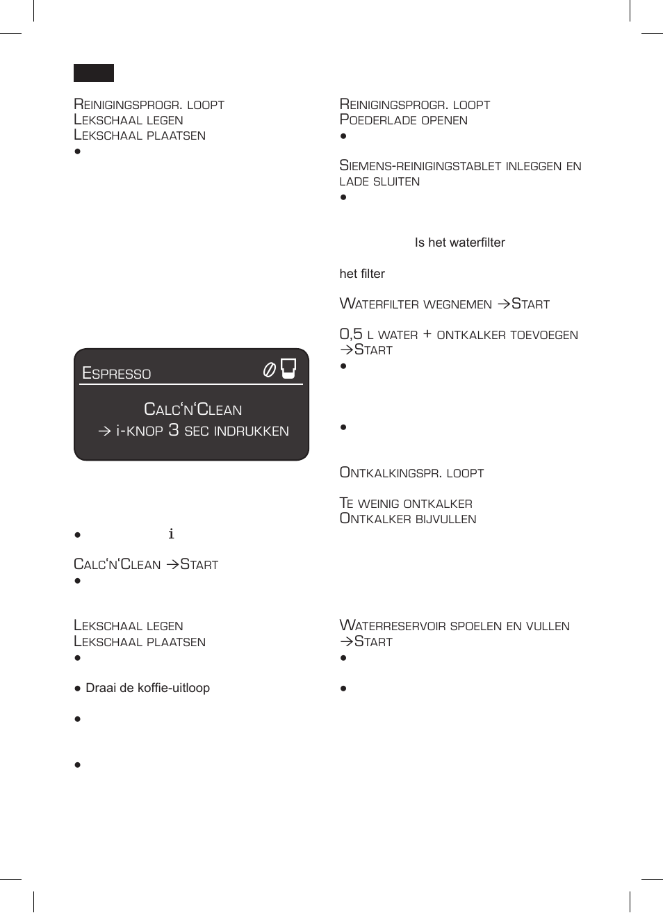 Calc‘n‘clean | Siemens TK76001 User Manual | Page 106 / 136