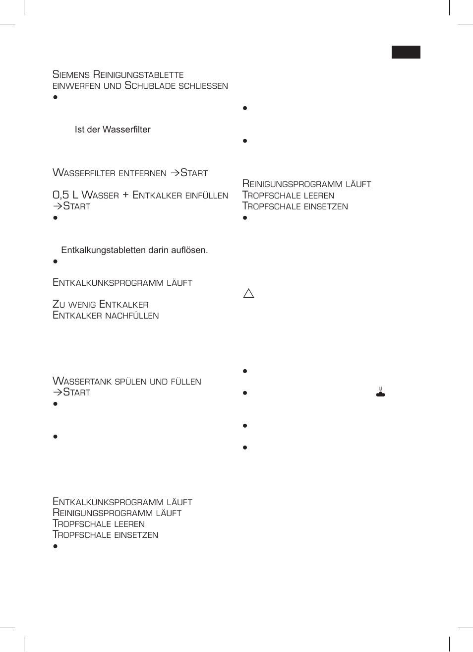Frostschutz | Siemens TK76001 User Manual | Page 23 / 136