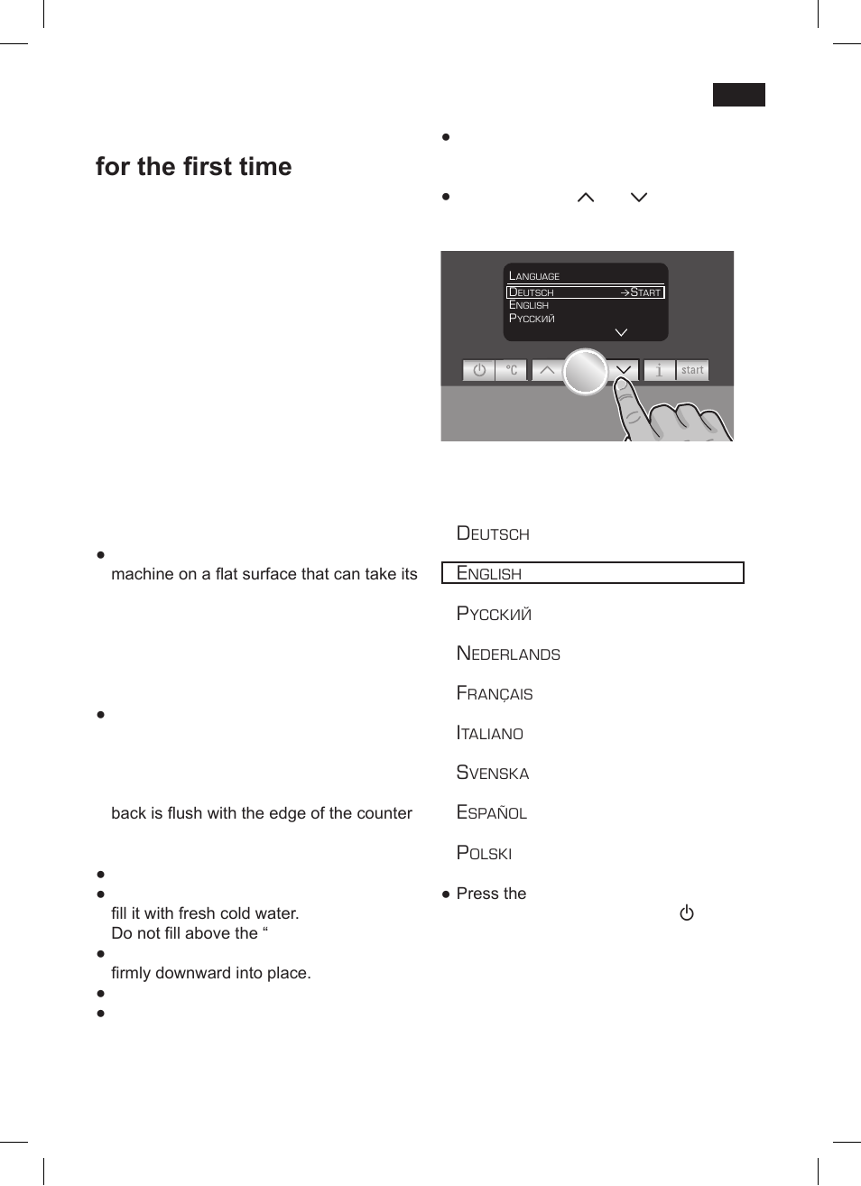 Before using for the first time | Siemens TK76001 User Manual | Page 29 / 136