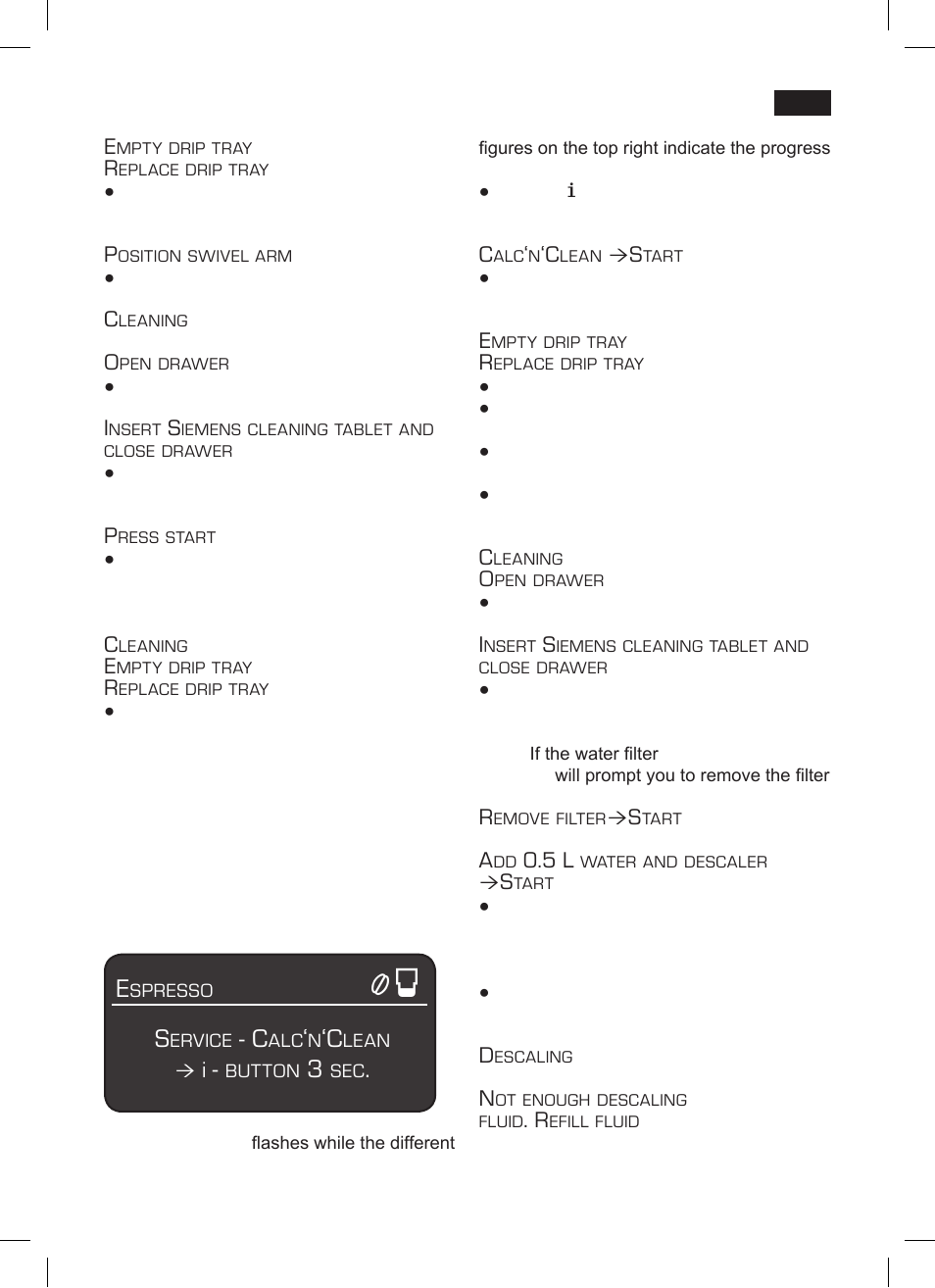Calc‘n‘clean | Siemens TK76001 User Manual | Page 43 / 136