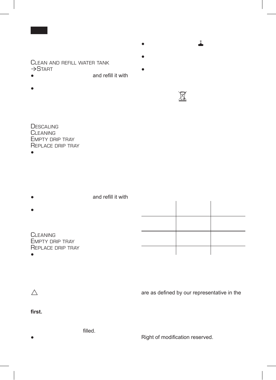 Frost protection, Disposal, Accessories | Guarantee | Siemens TK76001 User Manual | Page 44 / 136