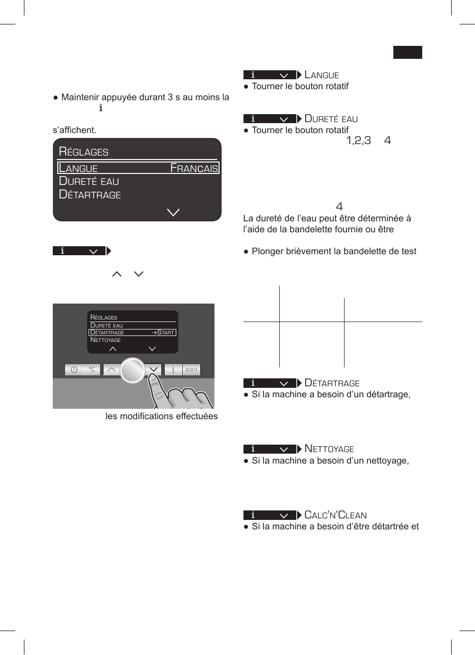 Réglages menu | Siemens TK76001 User Manual | Page 55 / 136