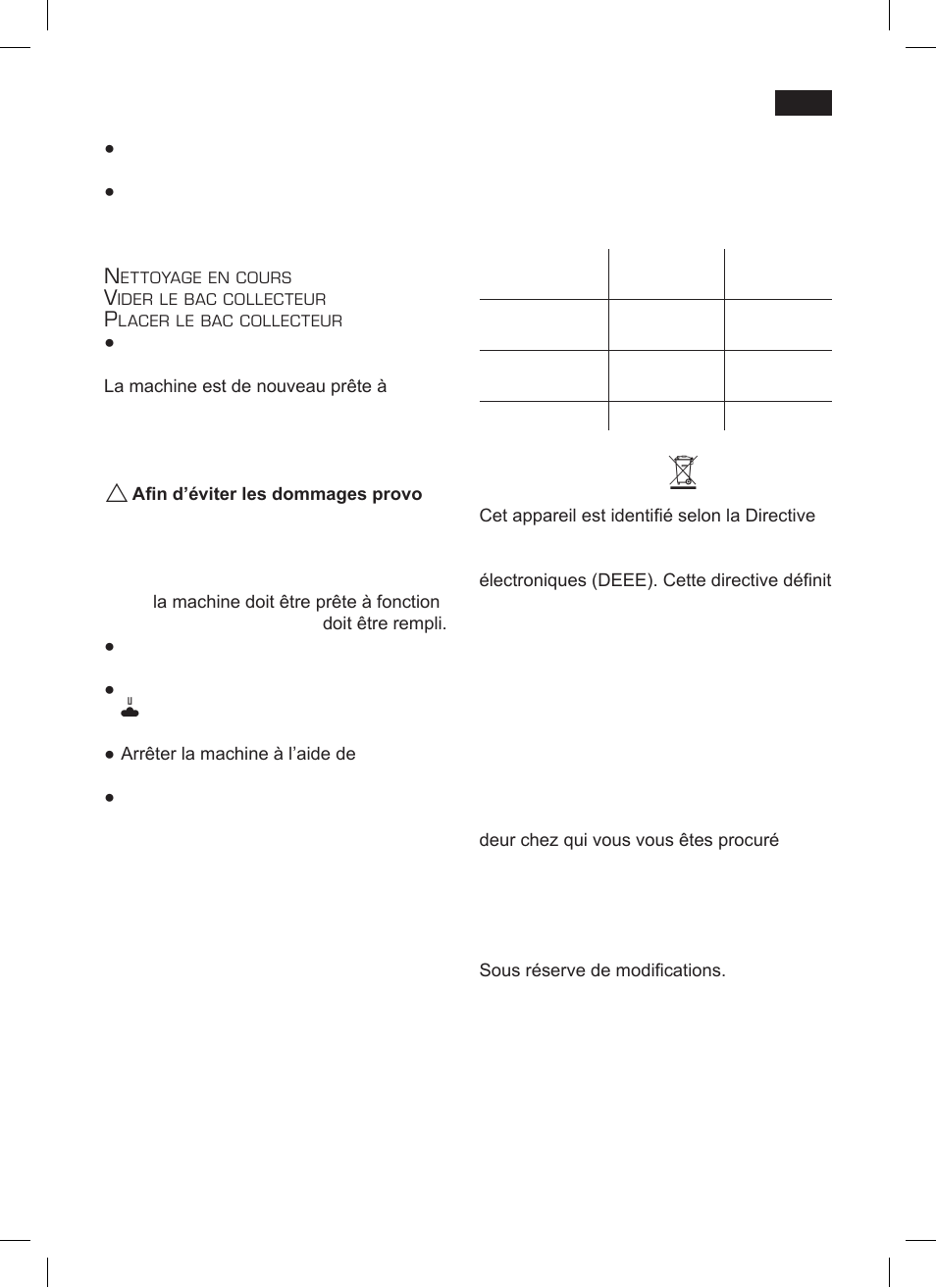 Protection contre le gel, Accessoires, Mise au rebut | Garantie | Siemens TK76001 User Manual | Page 65 / 136