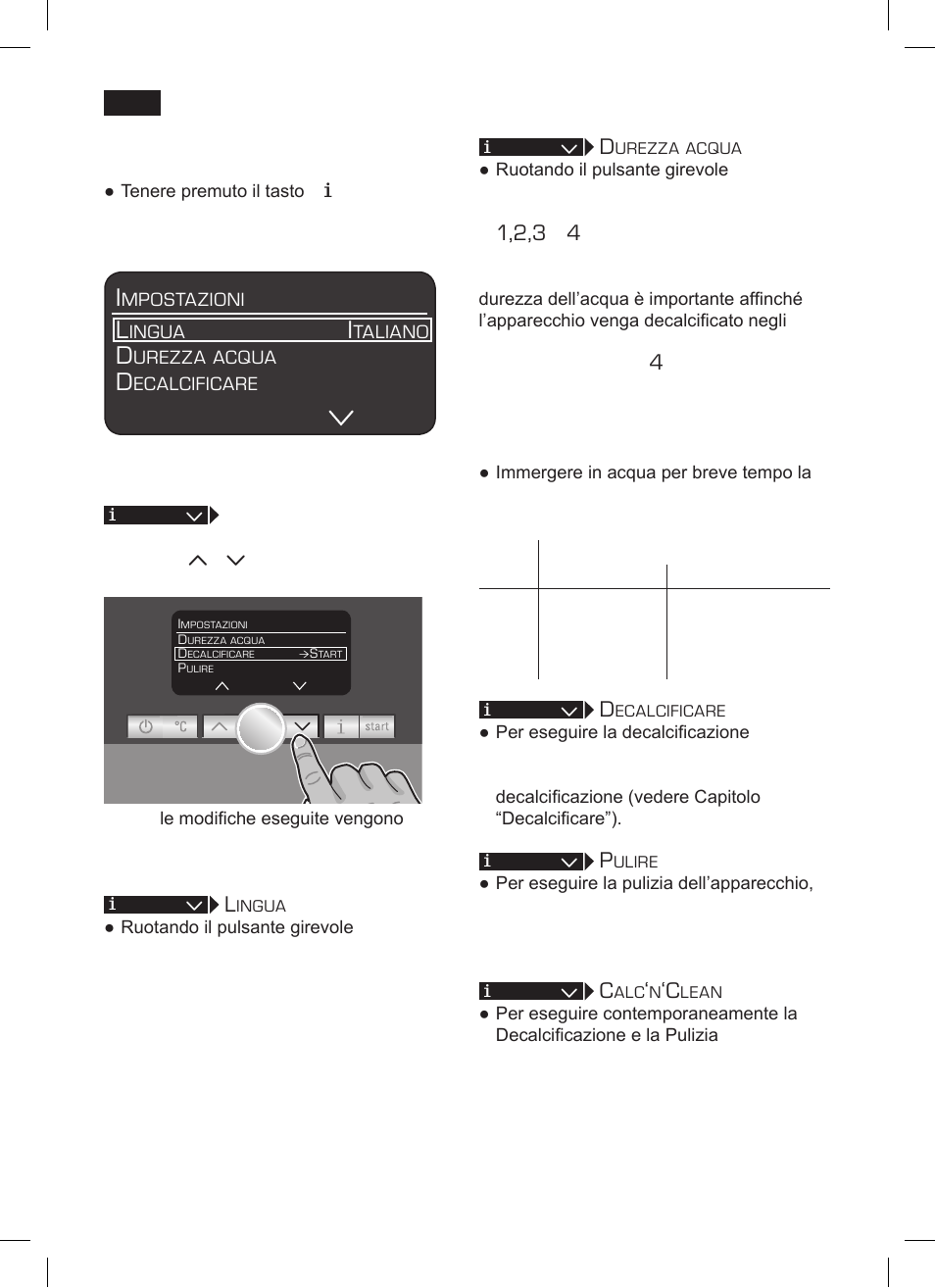 Impostazioni del menu | Siemens TK76001 User Manual | Page 76 / 136