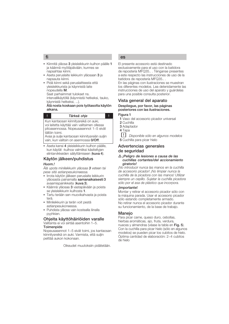 Bosch MFQ3530 Batteur blanc Gris User Manual | Page 11 / 29