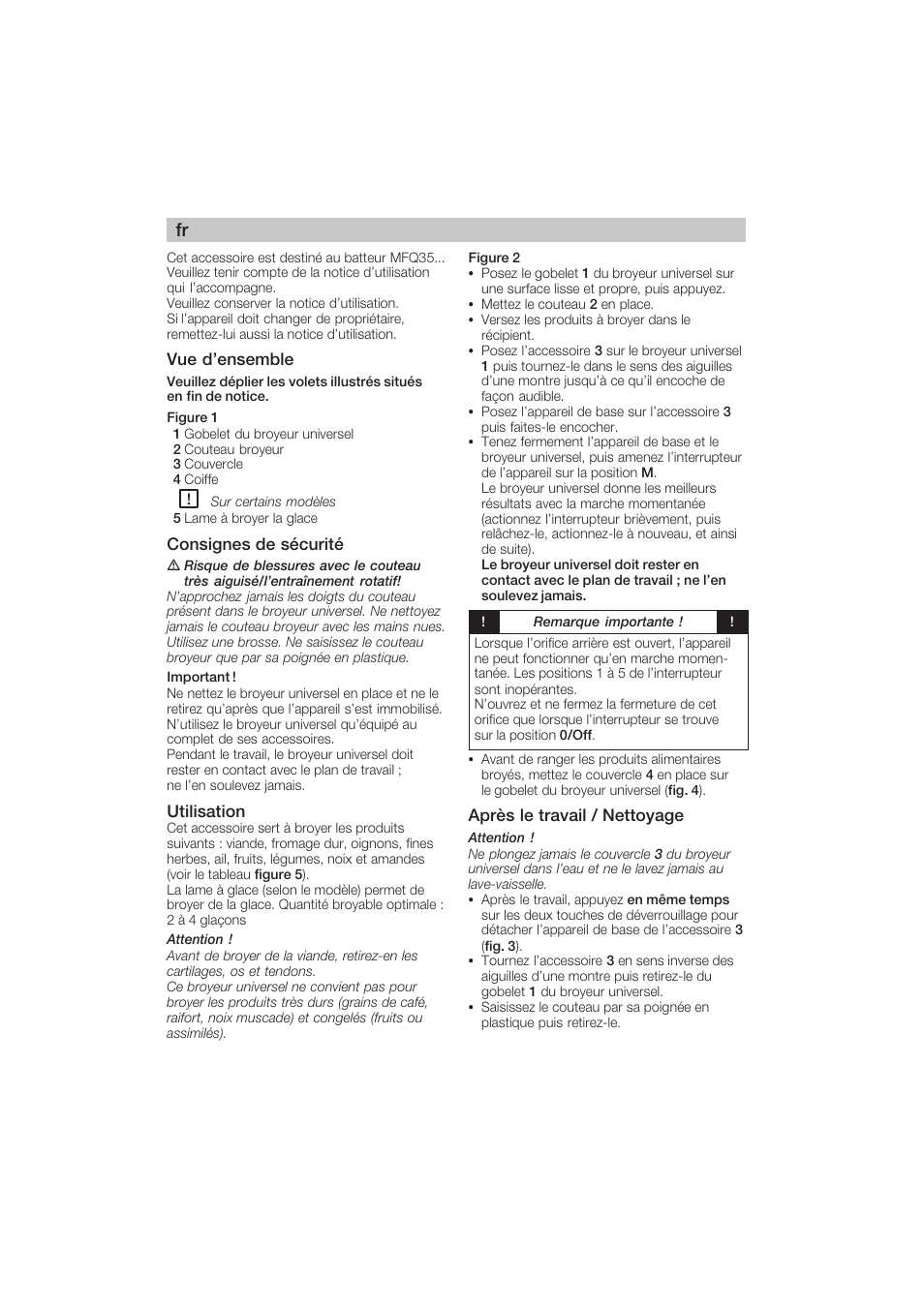 Bosch MFQ3530 Batteur blanc Gris User Manual | Page 4 / 29