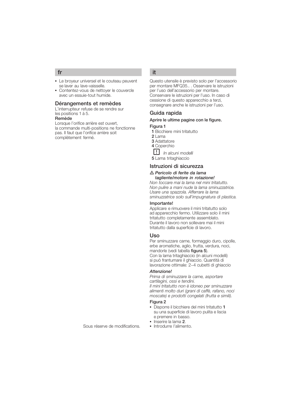 Bosch MFQ3530 Batteur blanc Gris User Manual | Page 5 / 29