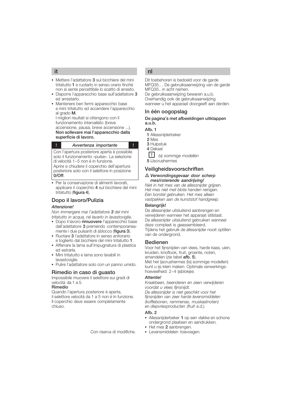 Bosch MFQ3530 Batteur blanc Gris User Manual | Page 6 / 29