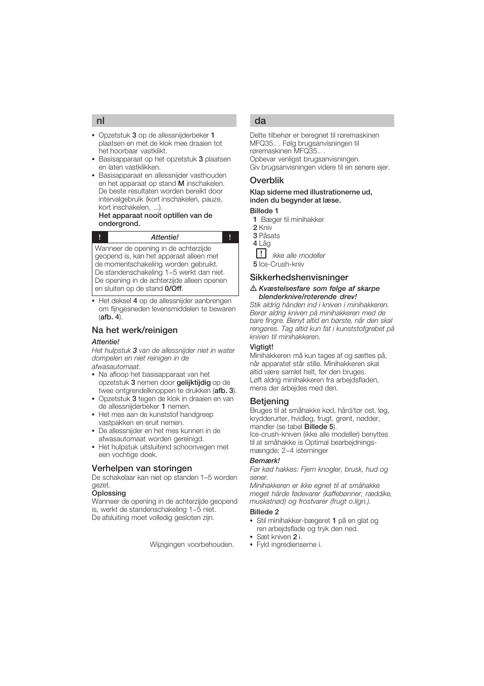 Bosch MFQ3530 Batteur blanc Gris User Manual | Page 7 / 29