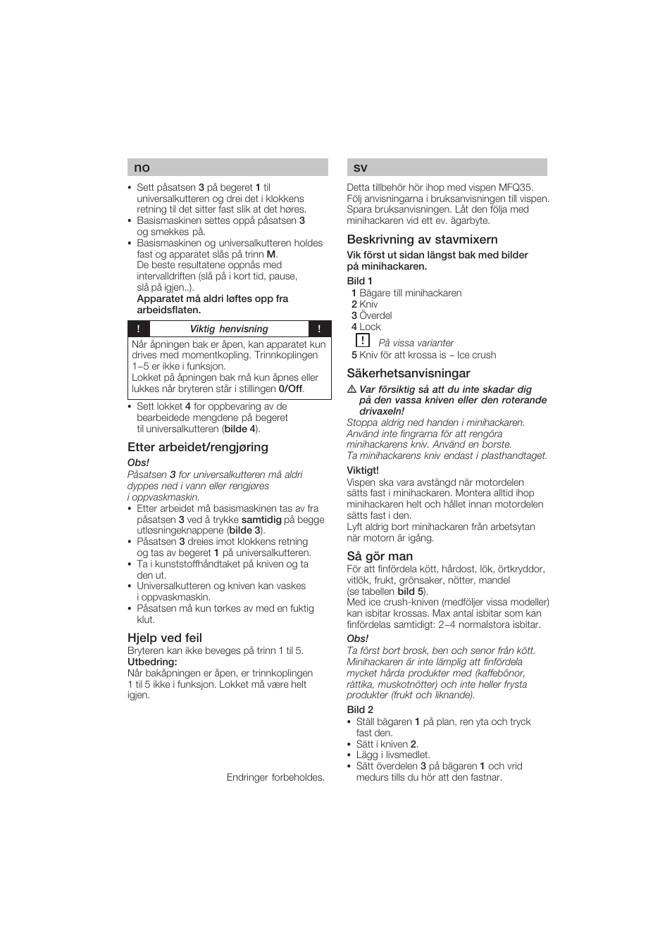 Bosch MFQ3530 Batteur blanc Gris User Manual | Page 9 / 29