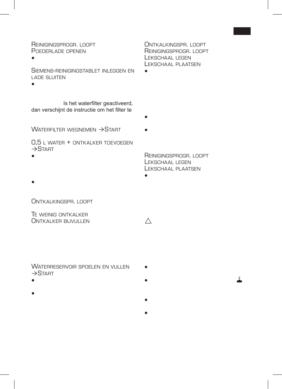 Vorstbescherming | Siemens TK 73001 User Manual | Page 103 / 132