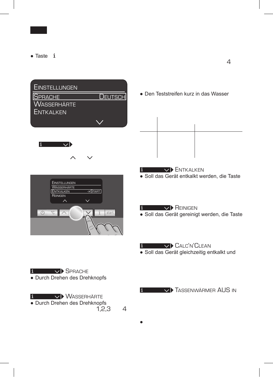 Menüeinstellungen | Siemens TK 73001 User Manual | Page 14 / 132