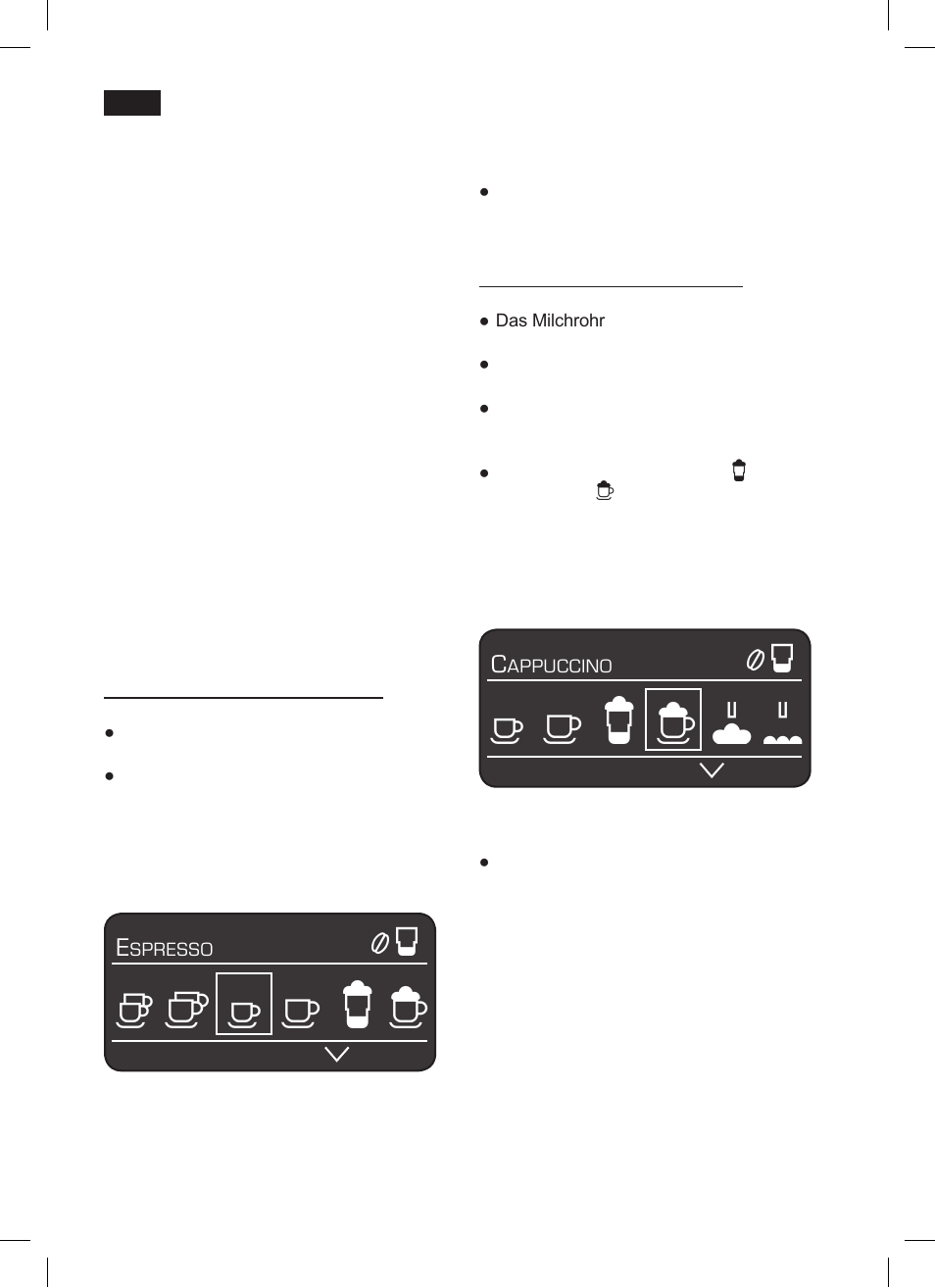 Zubereitung mit kaffeebohnen | Siemens TK 73001 User Manual | Page 16 / 132