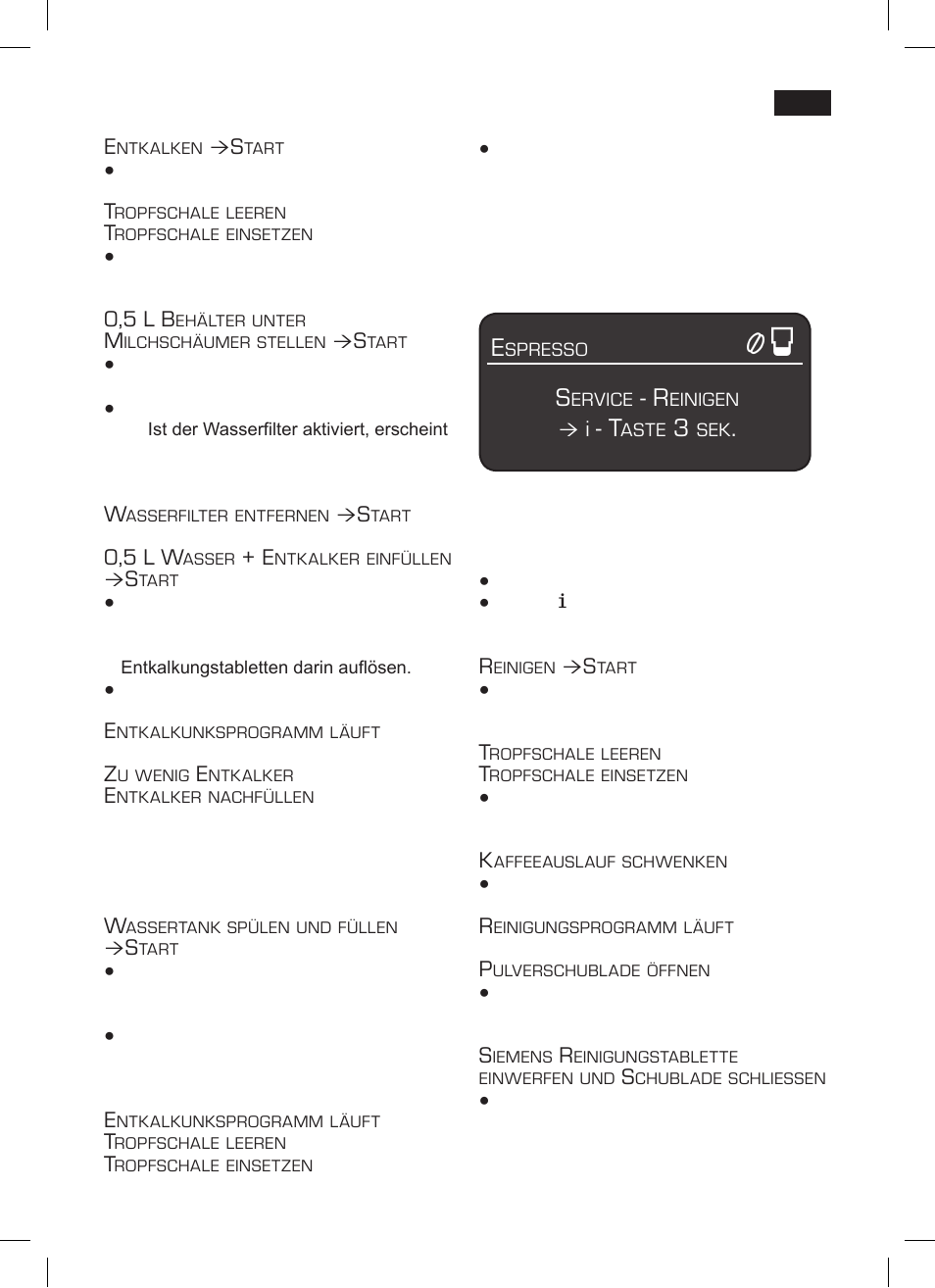 Reinigen | Siemens TK 73001 User Manual | Page 21 / 132