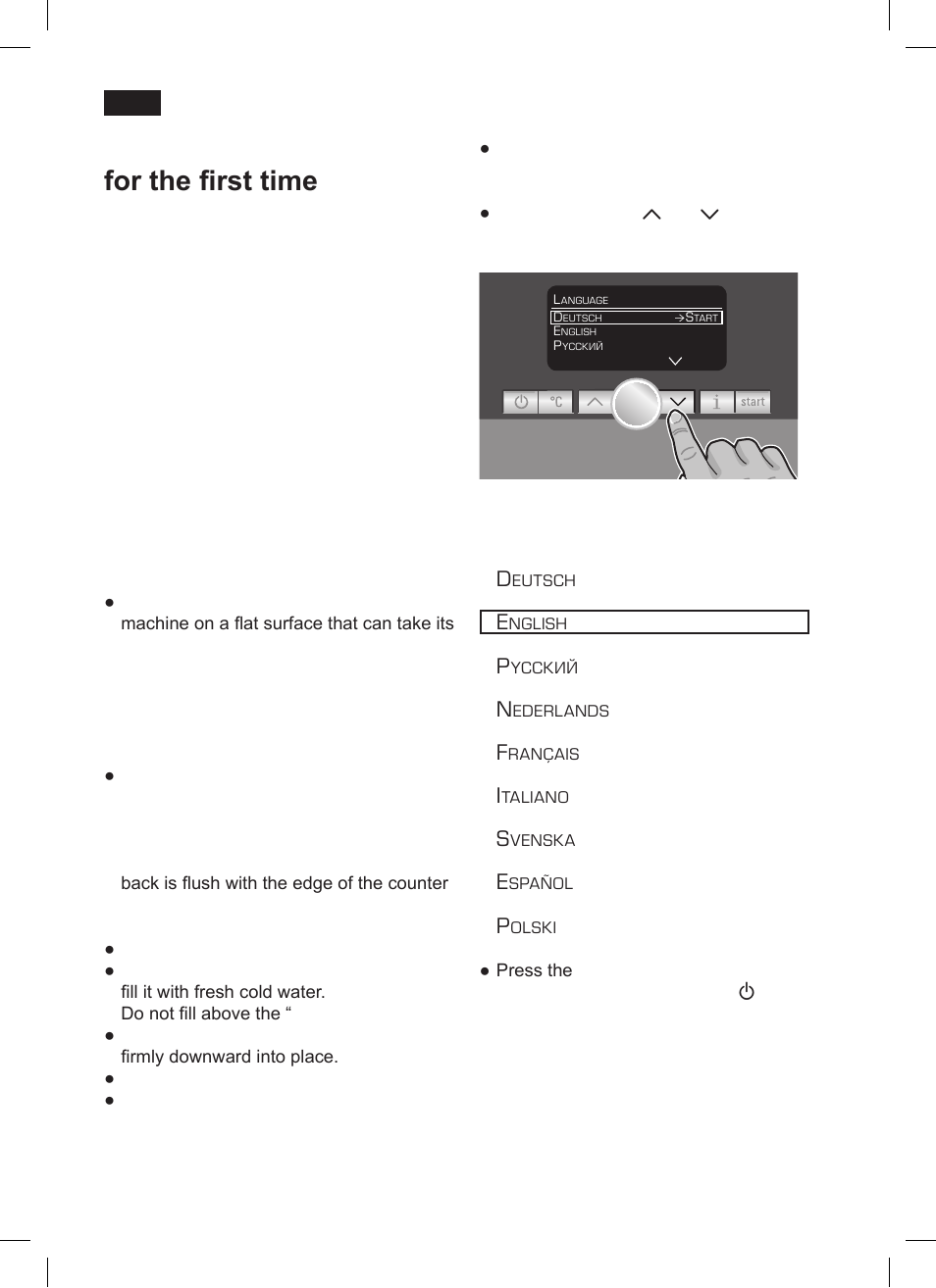 Before using for the first time | Siemens TK 73001 User Manual | Page 28 / 132