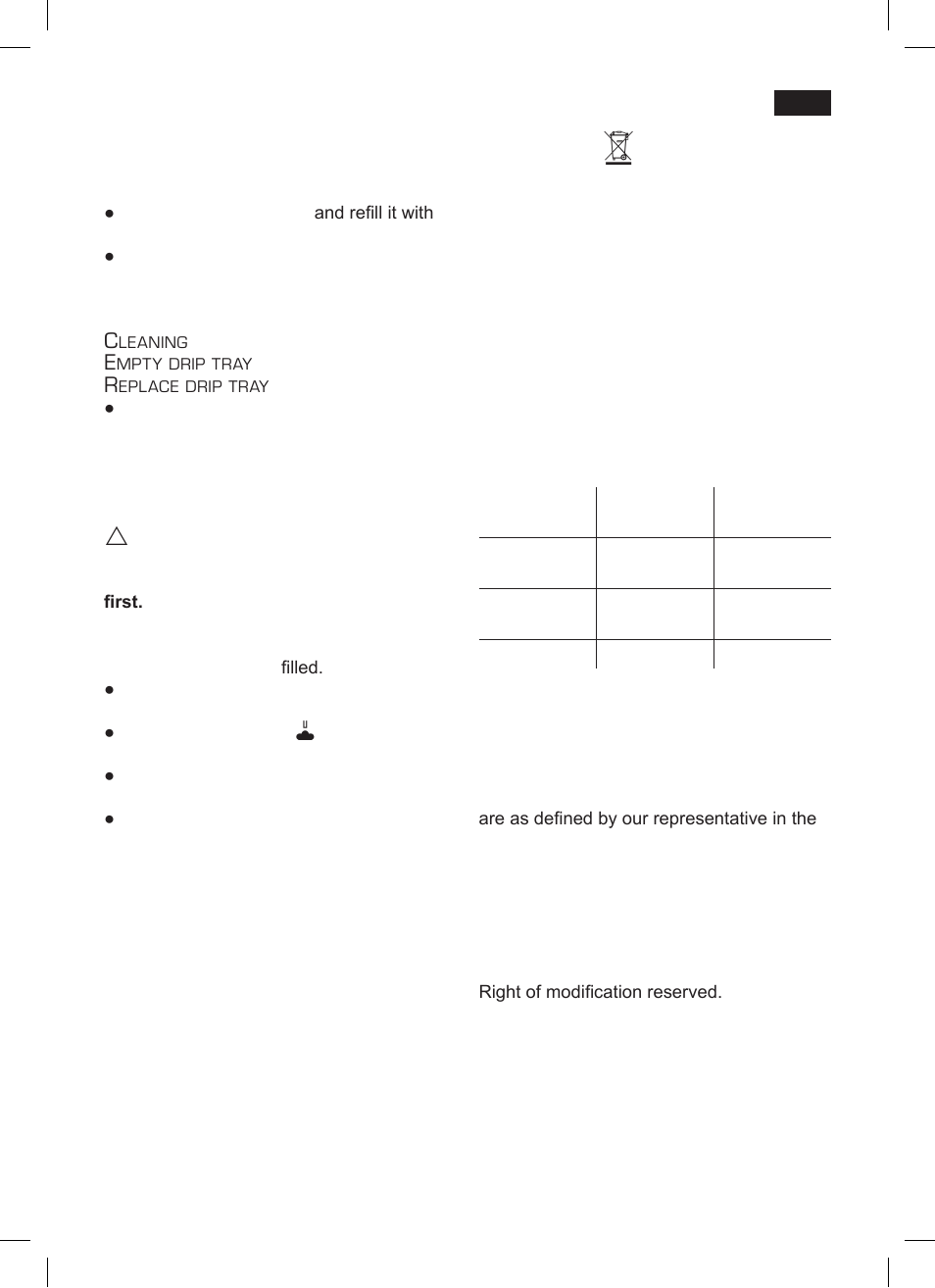 Frost protection, Disposal, Accessories | Guarantee | Siemens TK 73001 User Manual | Page 43 / 132