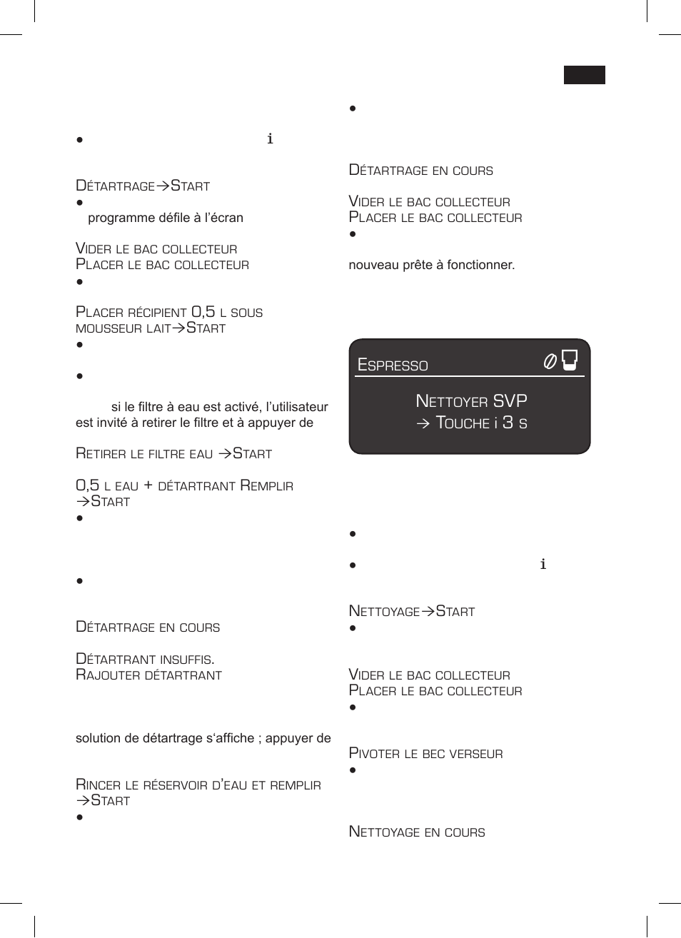 Nettoyage | Siemens TK 73001 User Manual | Page 61 / 132