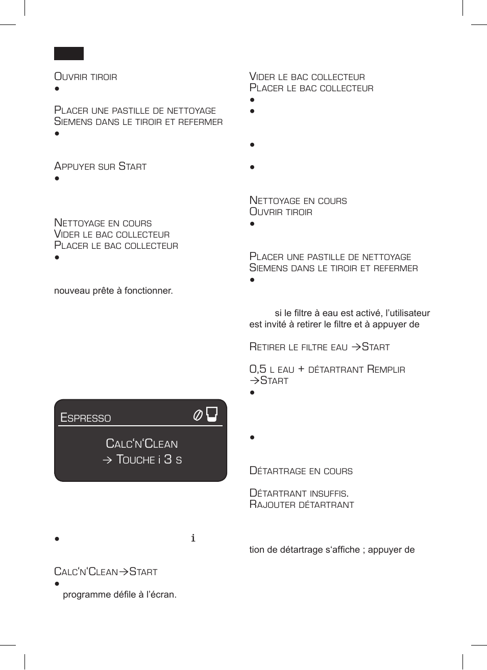 Calc‘n‘clean | Siemens TK 73001 User Manual | Page 62 / 132