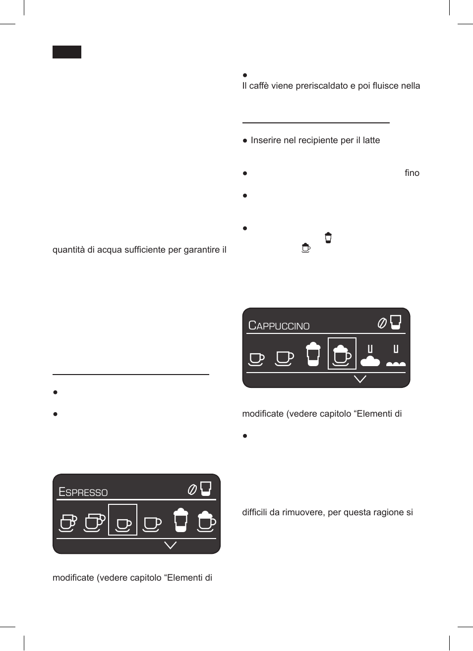 Preparazione con chicchi di caffè | Siemens TK 73001 User Manual | Page 76 / 132