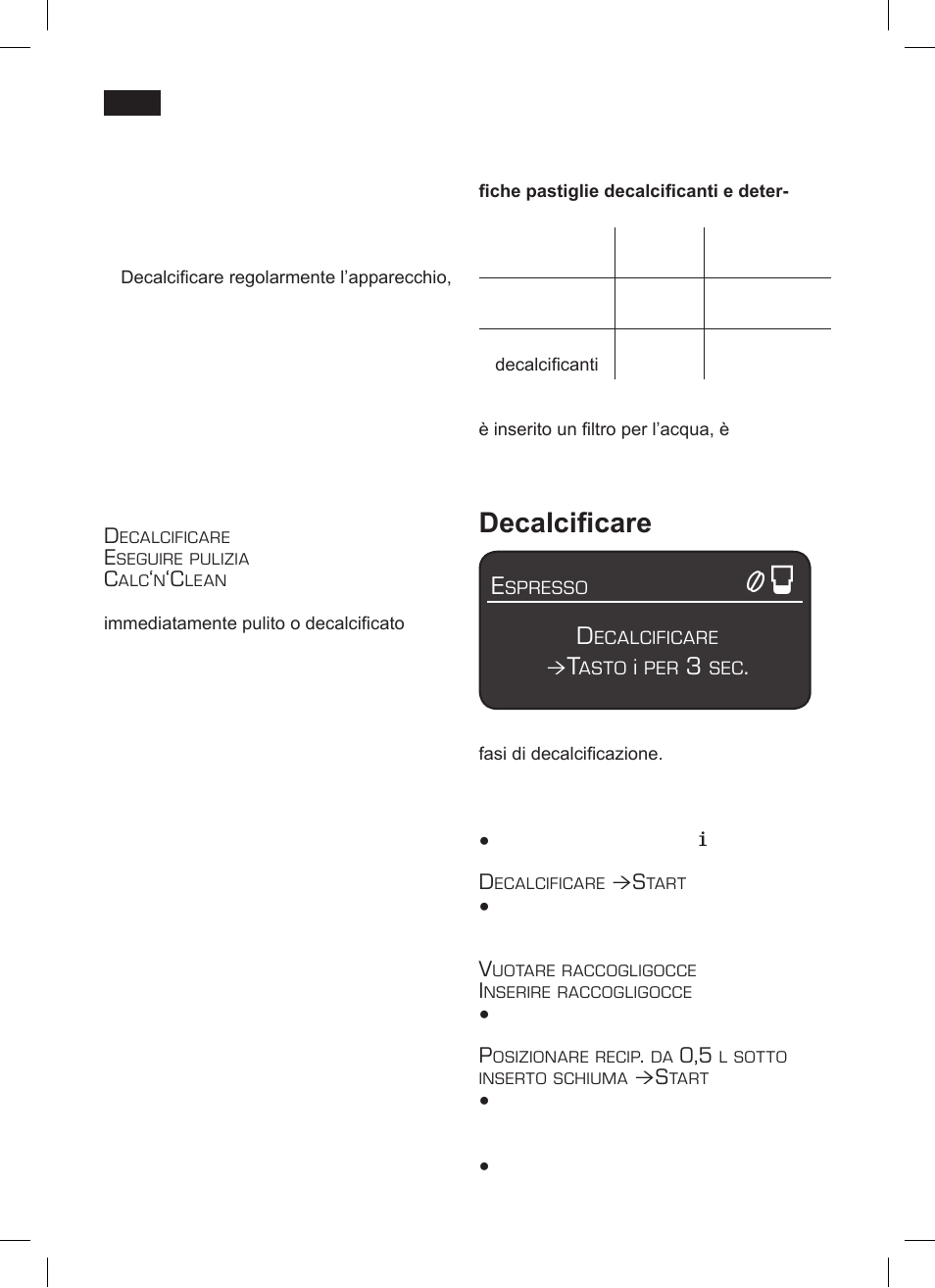 Programmi di assistenza, Decalcificare | Siemens TK 73001 User Manual | Page 80 / 132