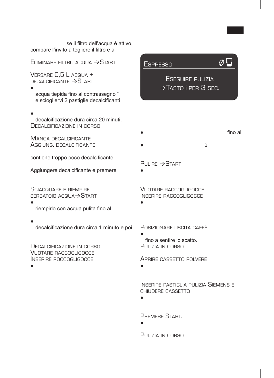 Pulire | Siemens TK 73001 User Manual | Page 81 / 132