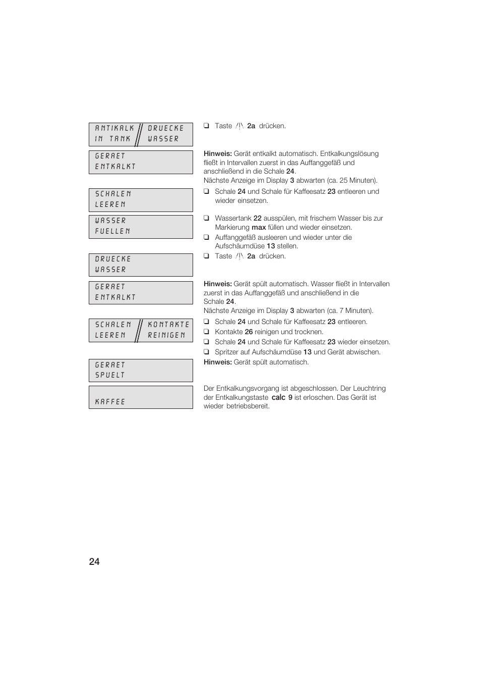 Siemens TK69001 User Manual | Page 24 / 155