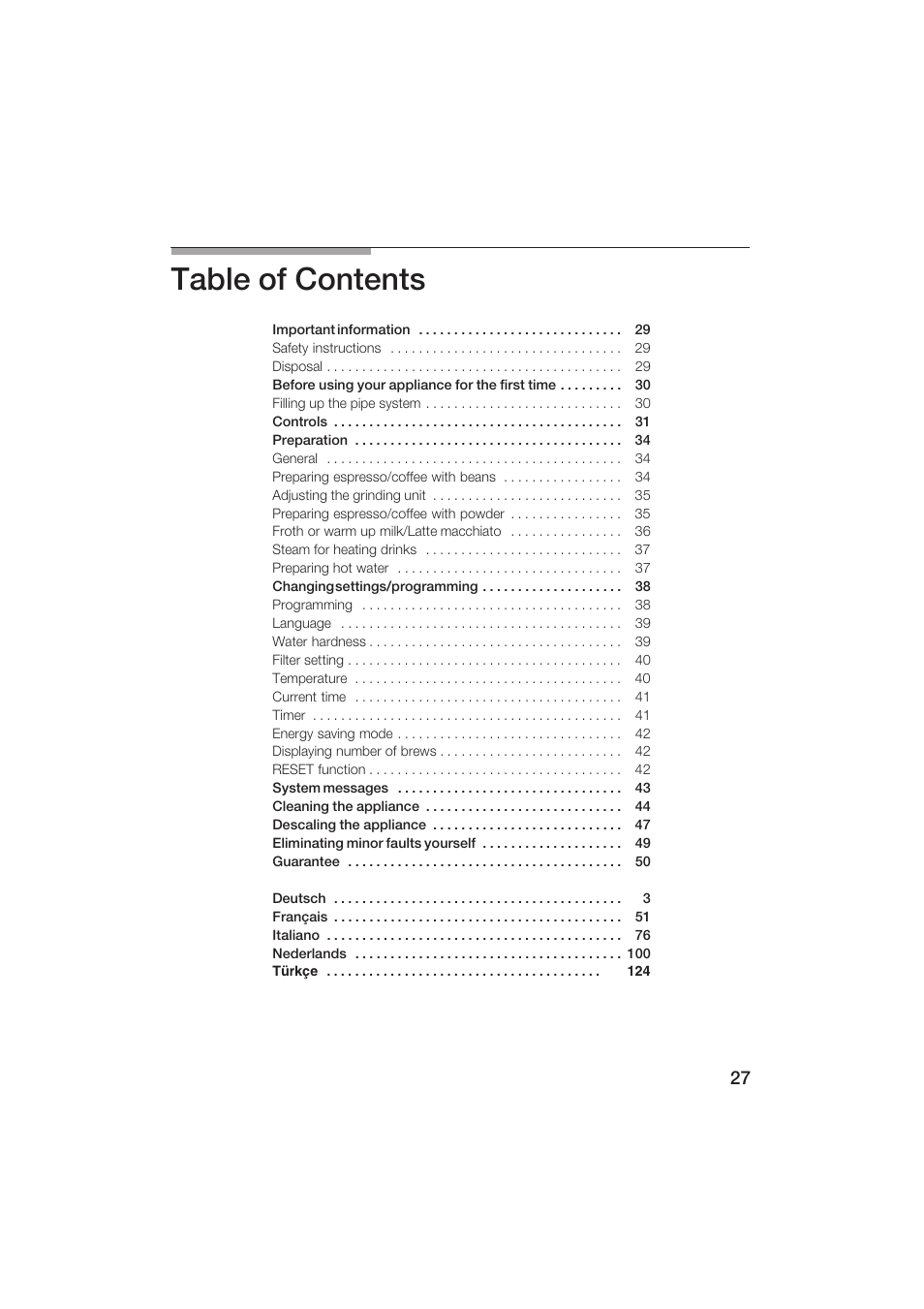 Siemens TK69001 User Manual | Page 27 / 155