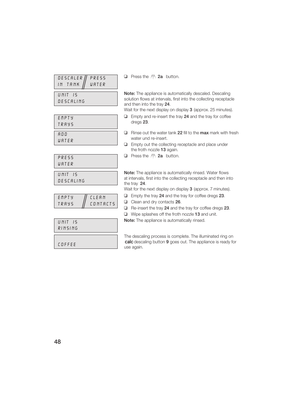 Siemens TK69001 User Manual | Page 48 / 155