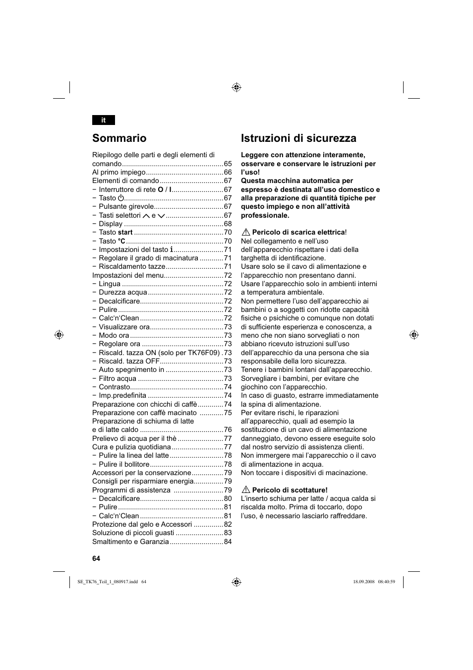 Siemens TK76009 User Manual | Page 68 / 136