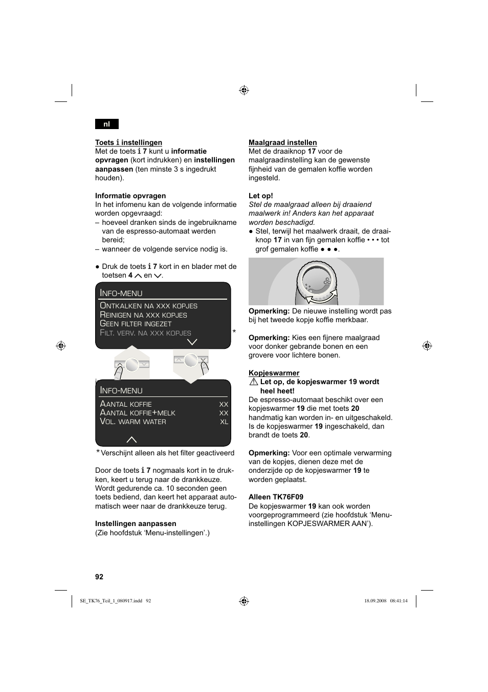 Siemens TK76009 User Manual | Page 96 / 136