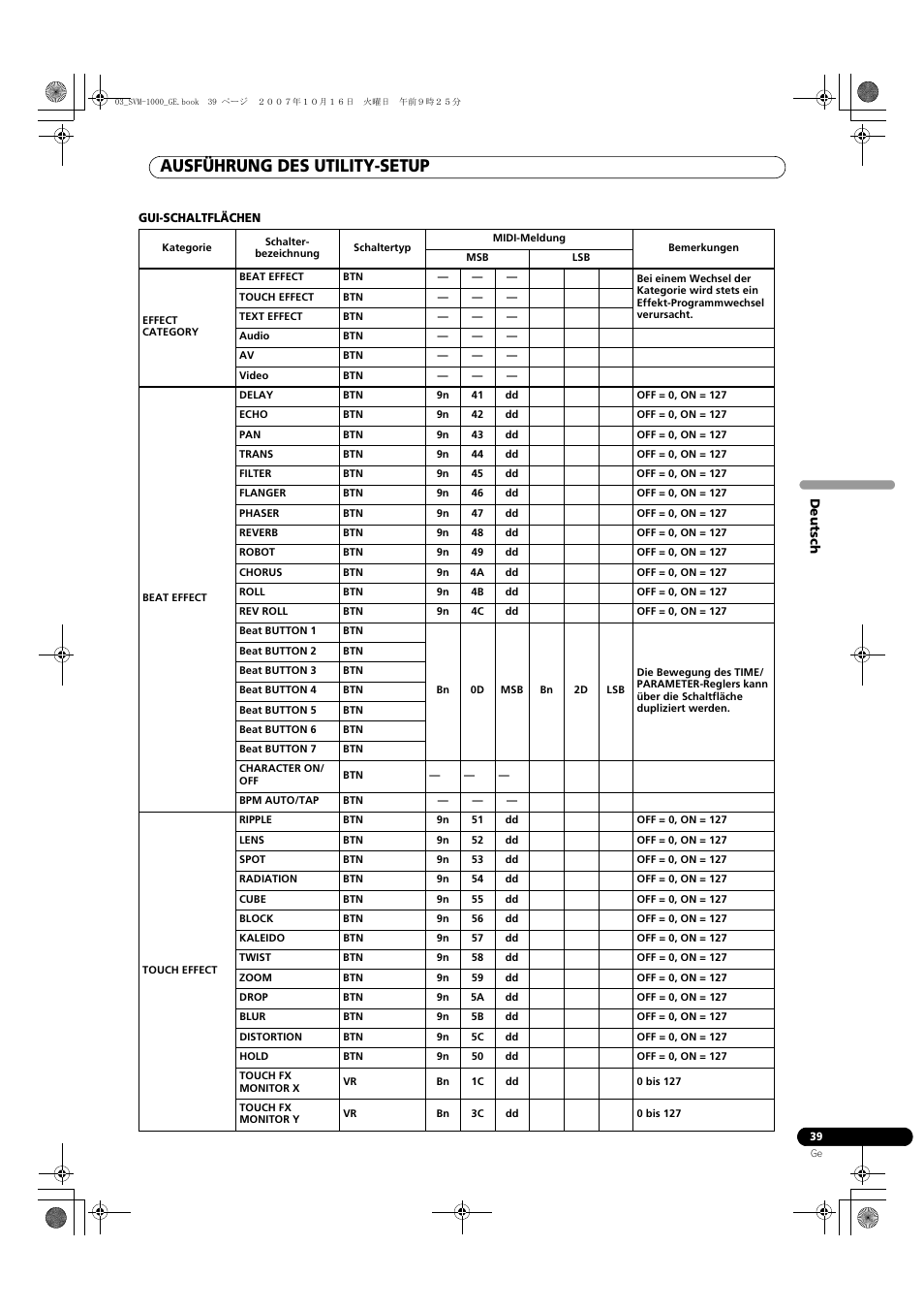 Ausführung des utility-setup | Pioneer SVM-1000 User Manual | Page 131 / 326