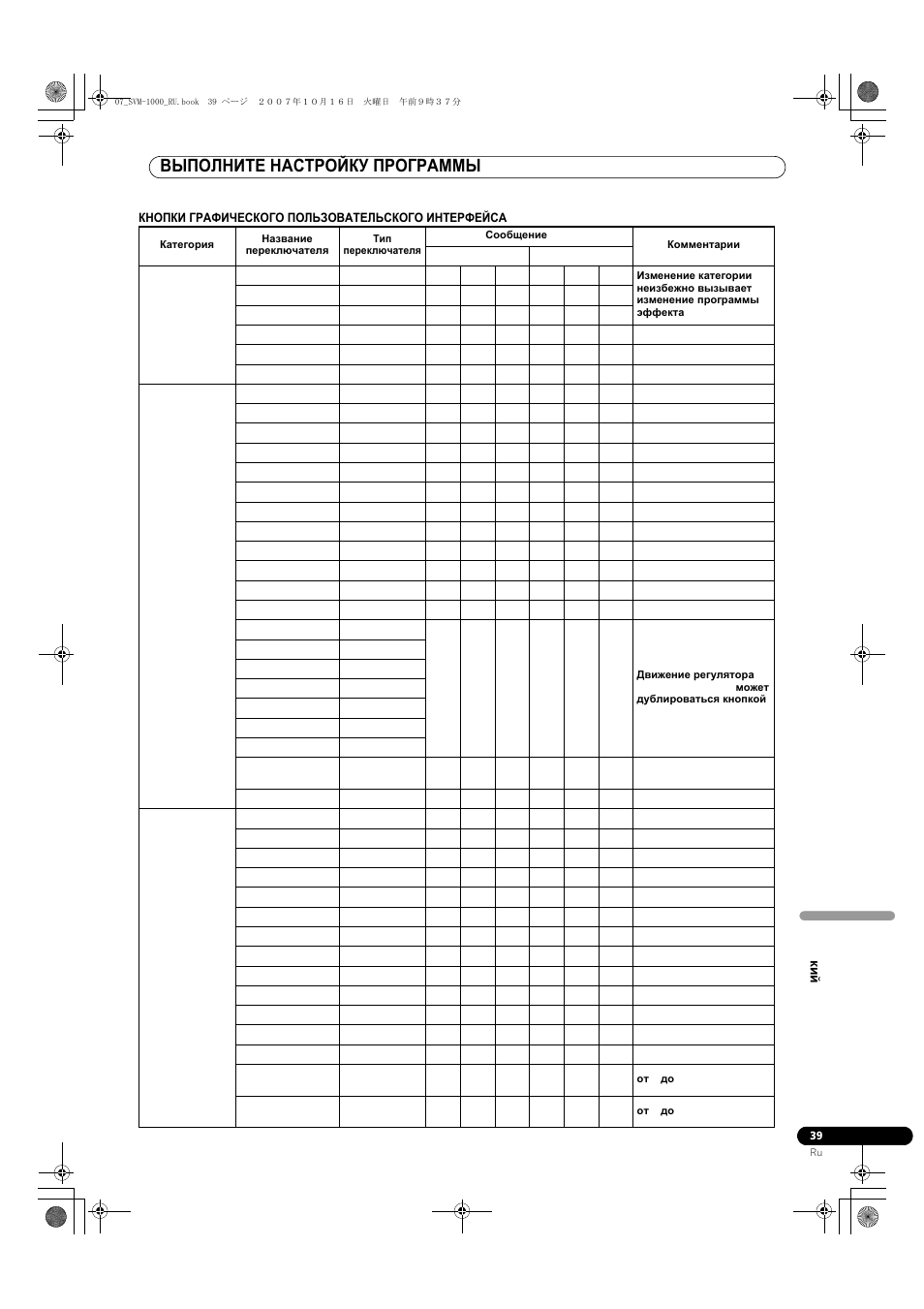 Выполните настройку программы | Pioneer SVM-1000 User Manual | Page 315 / 326