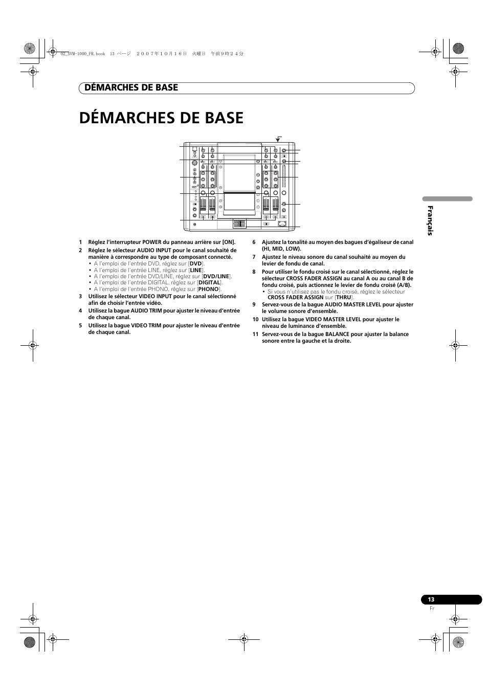 Démarches de base | Pioneer SVM-1000 User Manual | Page 59 / 326