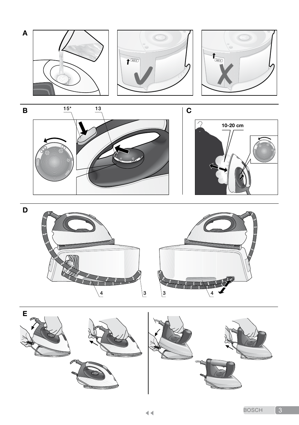 Designs a/b/c/d/e | Bosch TDS2011 User Manual | Page 3 / 136