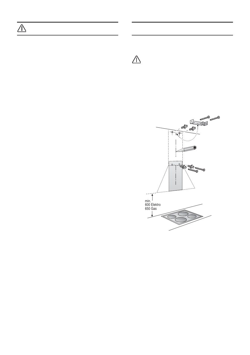 Installation, Electrical connection | Bosch DWA091450 - inox Hotte décorative murale 90 cm User Manual | Page 12 / 68