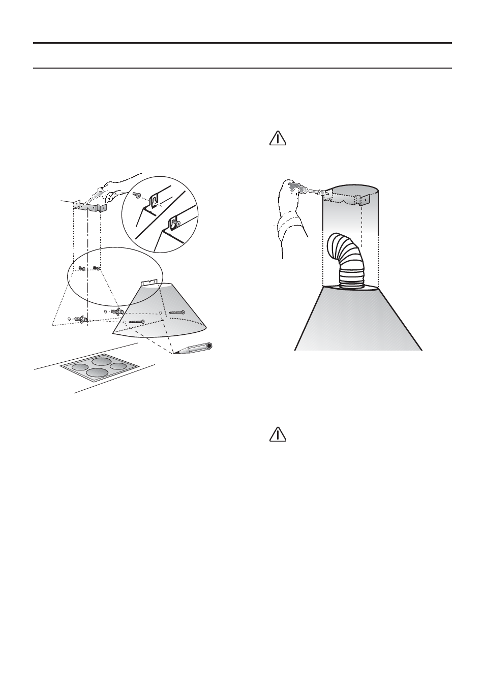 Installation | Bosch DWA091450 - inox Hotte décorative murale 90 cm User Manual | Page 13 / 68