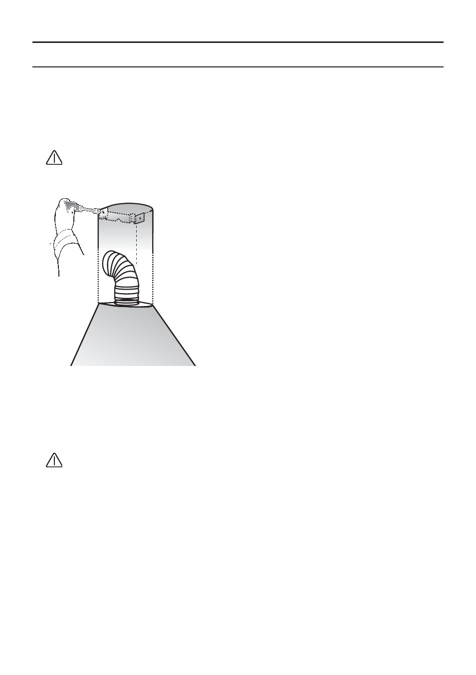 Installatie | Bosch DWA091450 - inox Hotte décorative murale 90 cm User Manual | Page 23 / 68